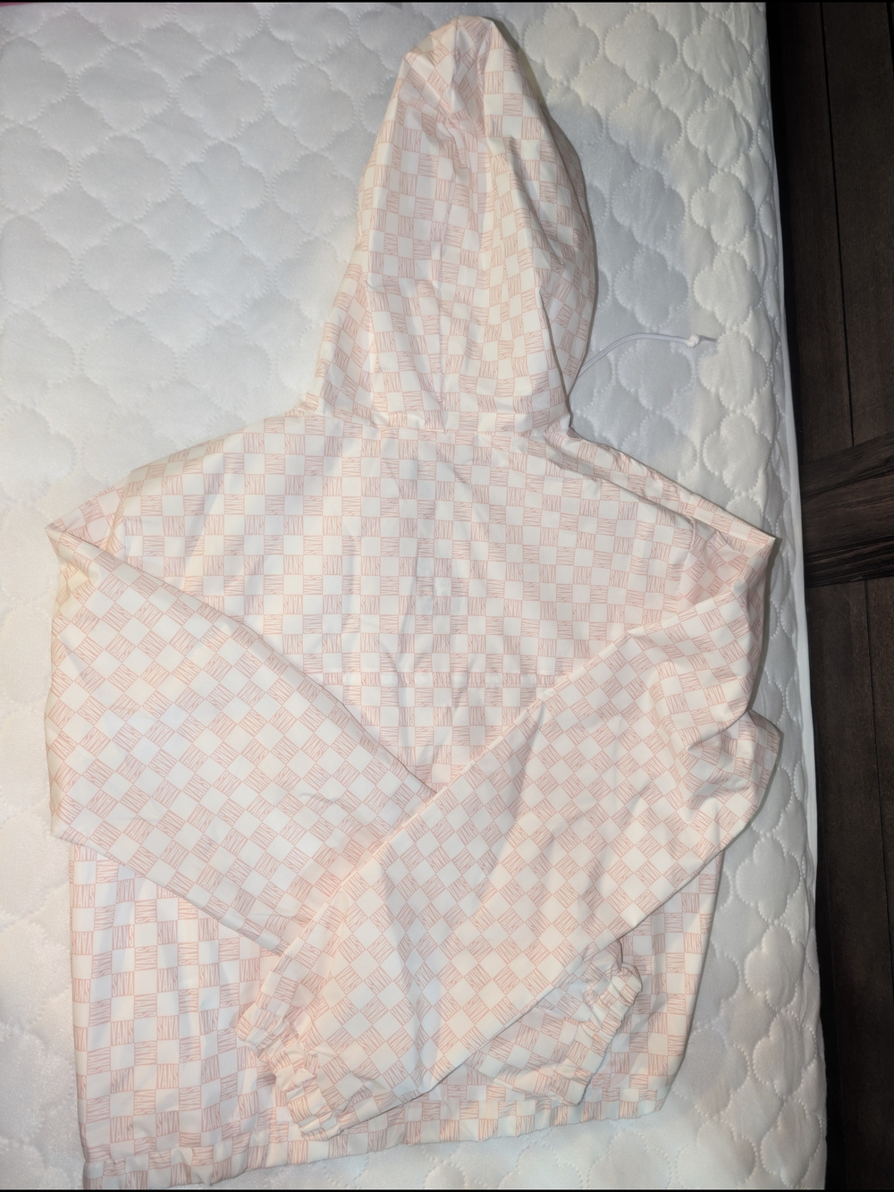 Vans Women's Quarter Zip Crop Pull Over Wind Breaker Medium New With Tags - Picture 2 of 2